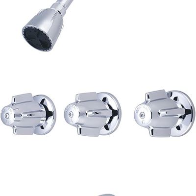 NEW Central Brass 0971-Z Three Handle Tub and Shower Set