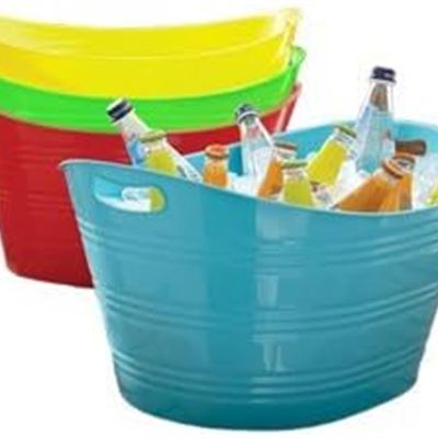 NEW CreativeWare PTUB-FR Party Tub 8.5 Gl, Fire Red, 8.5 Gallon