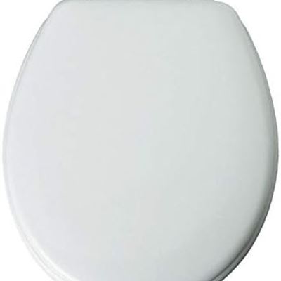NEW Toilet Seat, Easy-Clean & Change Hinge, White -44ECA 000