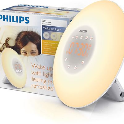 NEW Philips HF3500/60 SmartSleep Wake-Up Light Therapy Alarm Clock with Sunrise Simulation