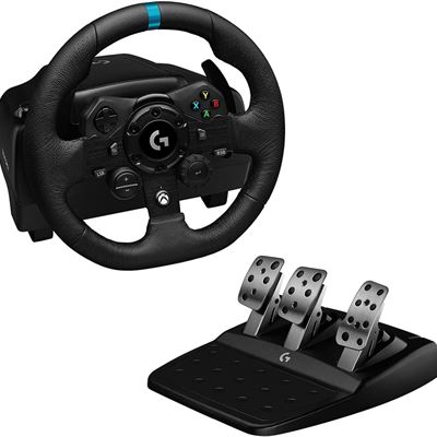Logitech G923 Racing Wheel and Pedals for Xbox X|S, Xbox One and PC Featuring TR