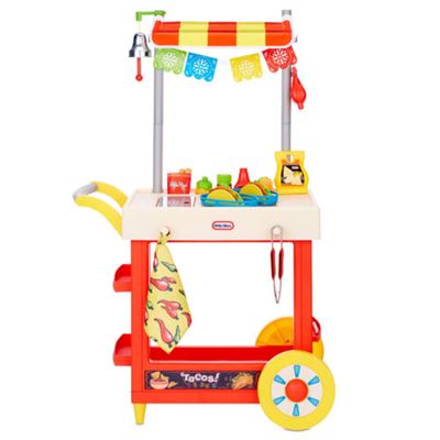 New Little Tikes Ultimate Role Play Taco Cart with 25 Accessories and Chalkboard