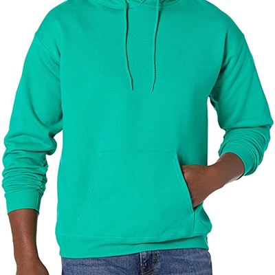 NEW Hanes Men�s Pullover EcoSmart Fleece Hooded Sweatshirt, Medium, Kelly Green