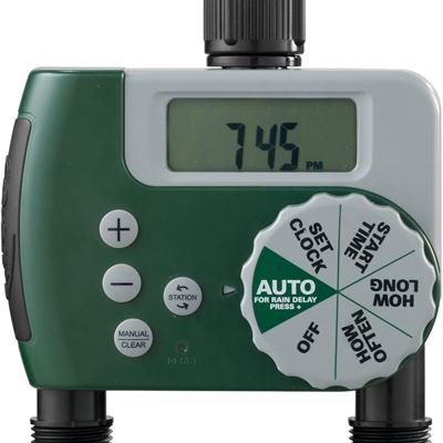NEW Programmable Hose Faucet Timer, (2-Outlet)