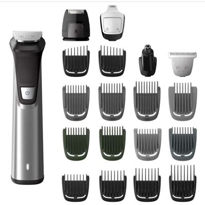 NEW PHILIPS Norelco MG7750/49 Multigroom 7000 Face Styler and Grooming Kit, 23 T