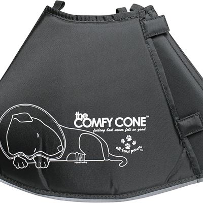 NEW Comfy Cone Pet E-Collar, Medium, Tan