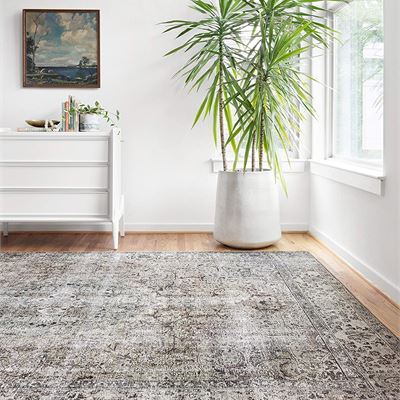 NEW Loloi II Layla Collection Area Rug LAY-05 Ocean / Taupe/ Stone 7'-6" x 9'-6"