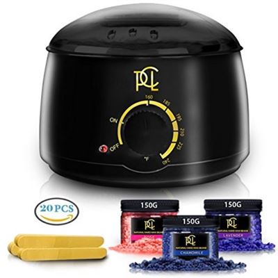 Pure Clean Love Wax Warmer Hair Removal Kit with Hard Wax Beans and Wax Applicat