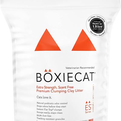 NEW Boxiecat Extra Strength Premium Clumping Cat Litter - Clay Formula - Scent F