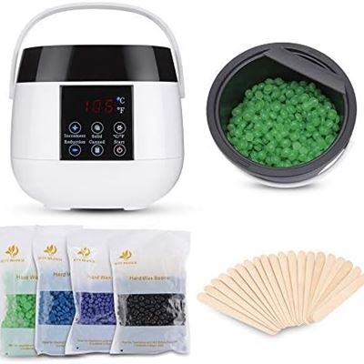 NEW Wax Warmer Hair Removal Kit,LED Display Painless Home Waxing Heater Kit