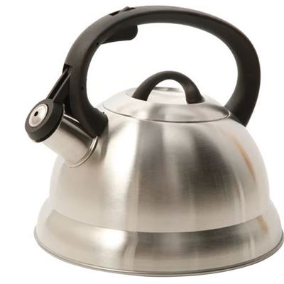 Gibson Mr Coffee 1.75 Quarts Stainless Steel Whistling Stovetop Tea Kettle