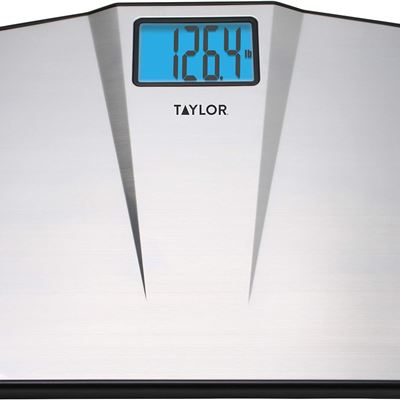 NEW Taylor Precision Products High Capacity Digital Bathroom Scale, Silver