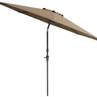 NEW CorLiving PPU-720-U Patio Umbrella, Brown