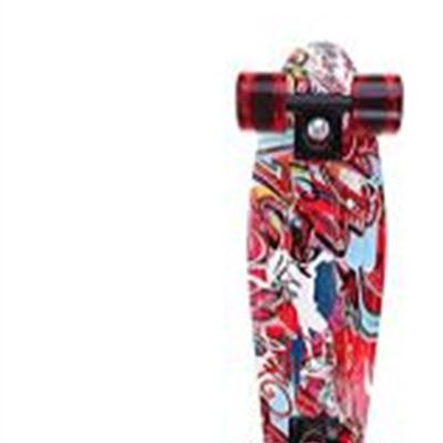 NEW Kids Skateboard, BRGOOD 22'' Mini Cruiser Skateboards with LED Wheels, Kids