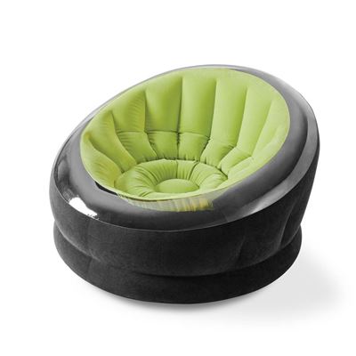 intex empire inflatable chair, 44" x 43" x 27", green