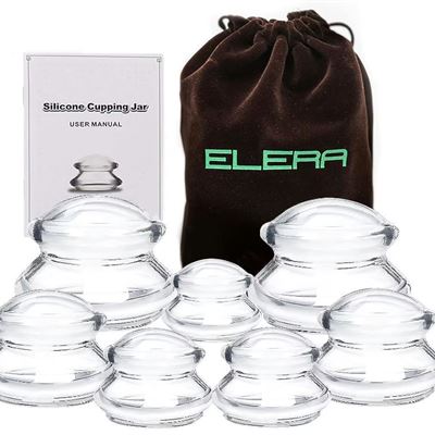 NEW ELERA Cupping Therapy Sets, Professional Chinese Silicone Massager Tools for