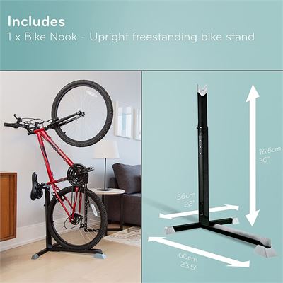 Bike Nook Bicycle Stand The Easy to Use Upright Design Lets You Store Your Bike