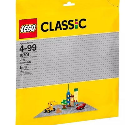 NEW LEGO Classic Gray Baseplate 10701