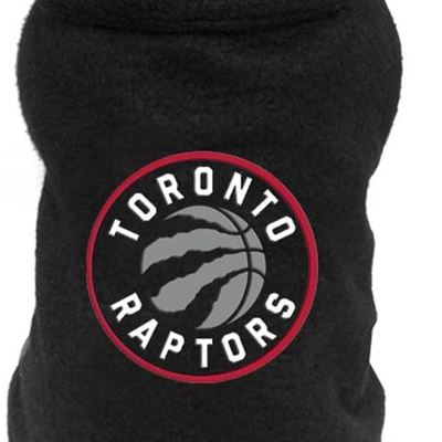 NEW All Star Dogs NBA Toronto Raptors Double Polar Coat Medium, Black