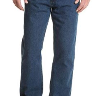 New Wrangler Mens Classic 5-Pocket Relaxed Fit Cotton Jean