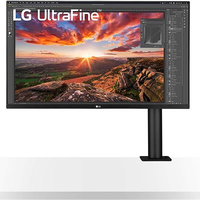 NEW LG Ultrafine LG 32UN880-B 31.5" Ultrafine Display Ergo 4K HDR10 Monitor, Black
