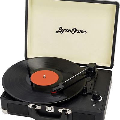 ByronStatics Record Player, Vinyl Turntable Record Player 3 Speed with Built in