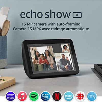 New Echo Show 8 (2nd Gen, 2021 release) | HD smart display with Alexa and 13 MP