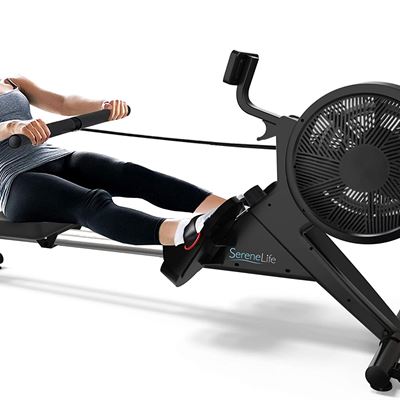 NEW SereneLife Home Rowing Machine � Air and Magnetic Rowing Machine