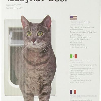 NEW Perfect Pet Tubby Kat Cat Door with 4 Way Lock and Lexan Flap
