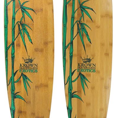 NEW Krown Krex 2 Bamboo Pintail Complete Longboard, 9x43, Multi(KREX-PT1-2) Bran