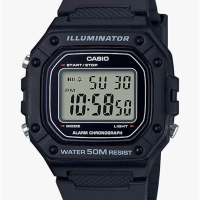 NEW Casio Men's W-218H-1AVCF Classic Digital Display Quartz Black Watch