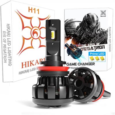 NEW Hikari UltraFocus H11 H8 H9 LED Bulbs,18000LM,32W Prime ZES LED Equivalent