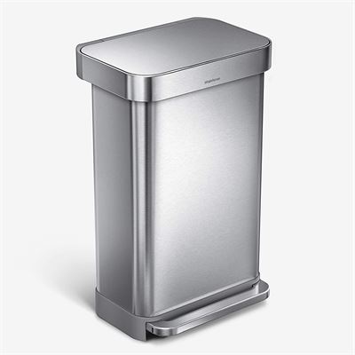 simplehuman 45 Litre Hands-Free Kitchen Step Trash Can