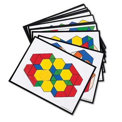 NEW Intermediate Pattern Block Design Cards, 36/pkg