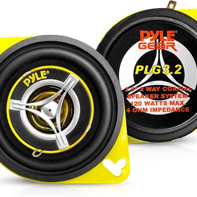 NEW Pyle PLG3.2 3.5-Inch 120W Two-Way Speakers