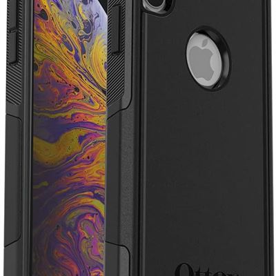 New OtterBox COMMUTER SERIES Case for iPhone Xs - Retail Packaging - BLACK