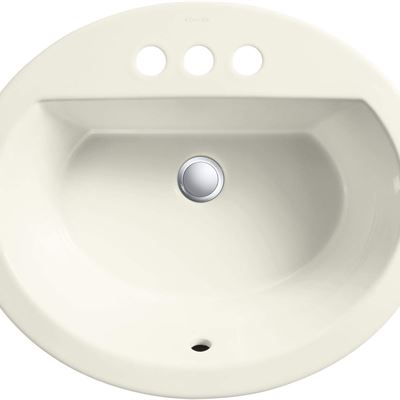 NEW KOHLER K-2699-4-96 Bryant Oval Self-Rimming Bathroom Sink with 4" Centers, B