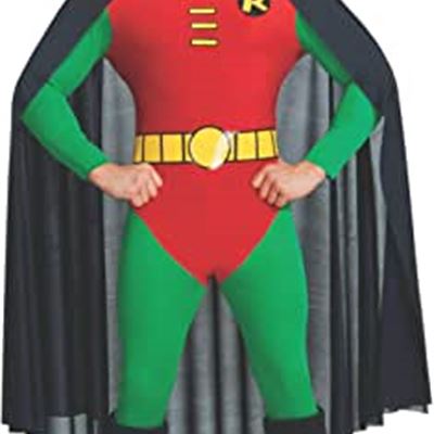 NEW Rubies Costume Classic Batman Deluxe Robin, Large, Red/Green