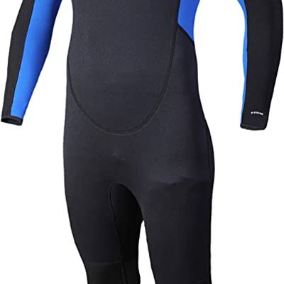 New Lemorecn Mens Wetsuits Jumpsuit Neoprene 3/2mm Full Body Diving Suit for Men