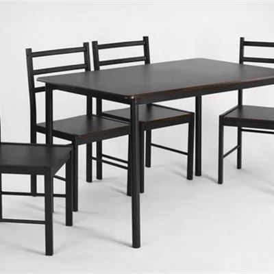 NEW 5 piece Metal Dining Set, dining table and dining chairs