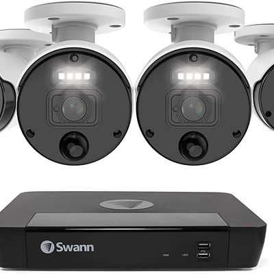 New Swann Security Camera System CCTV, 4 Camera 8 Channels POE NVR Master 4K Ups