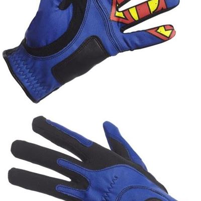 New Creative Covers for Golf Superman Golf Glove, Men's One Size, Royal Blue/Black/Red