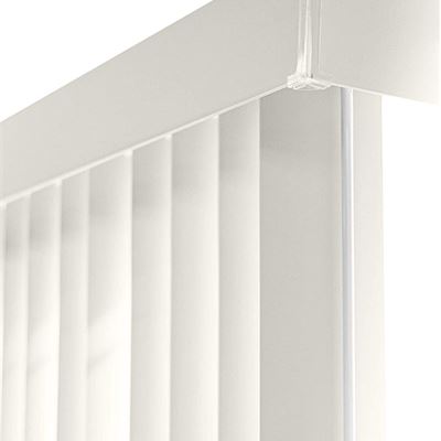 NEW Chicology Cordless Vertical Blinds Patio Door or Large Window Shade, 78" W X 84" H, Oxford Alabaster Vinyl