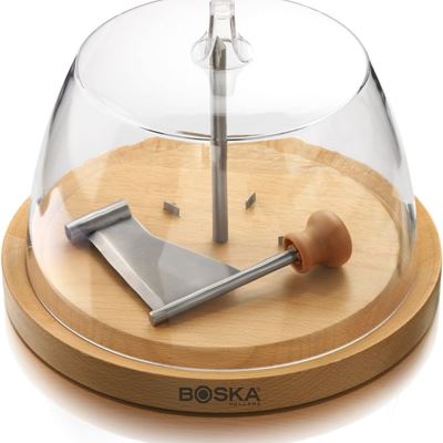 NEW Boska Holland Cheese Curler with Dome Lid, European Beech Wood, Also for Cho