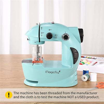 NEWMagicfly Mini Sewing Machine with Extension Table, Dual Speed Portable Sewing