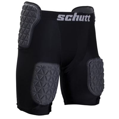 NEW Schutt Sports Protech Youth All-in-One Football Girdle Black/Gray, Large