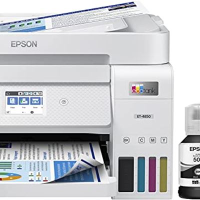 New Epson EcoTank ET-4850 Wireless All-in-One Cartridge-Free Supertank Printer w