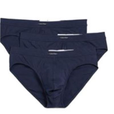 New Calvin Klein Men's Underwear Cotton Stretch 3 Pack Bikini Briefs