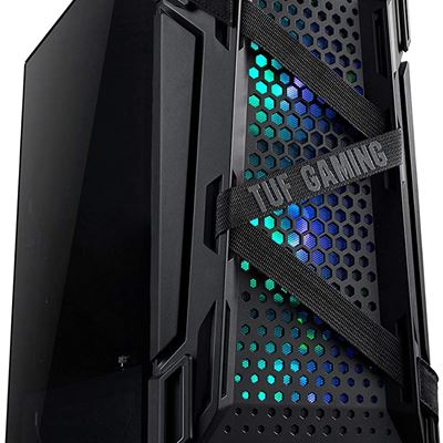 ASUS TUF Gaming GT301 Mid-Tower Compact Case for ATX Motherboards with Honeycomb