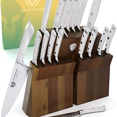 New DALSTRONG Knife Set Block - 18-Pc Colossal Knife Set - Gladiator Series